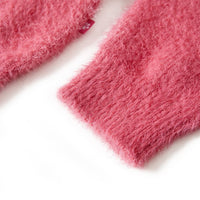 Maglione da Bambina Lavorato a Maglia Rosa Antico 140 14757