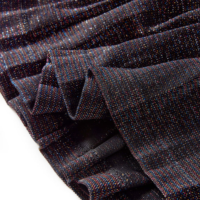 Gonna Plissettata da Bambina con Brillantini Blu Marino 116 14824