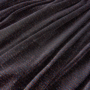 Gonna Plissettata da Bambina con Brillantini Blu Marino 128