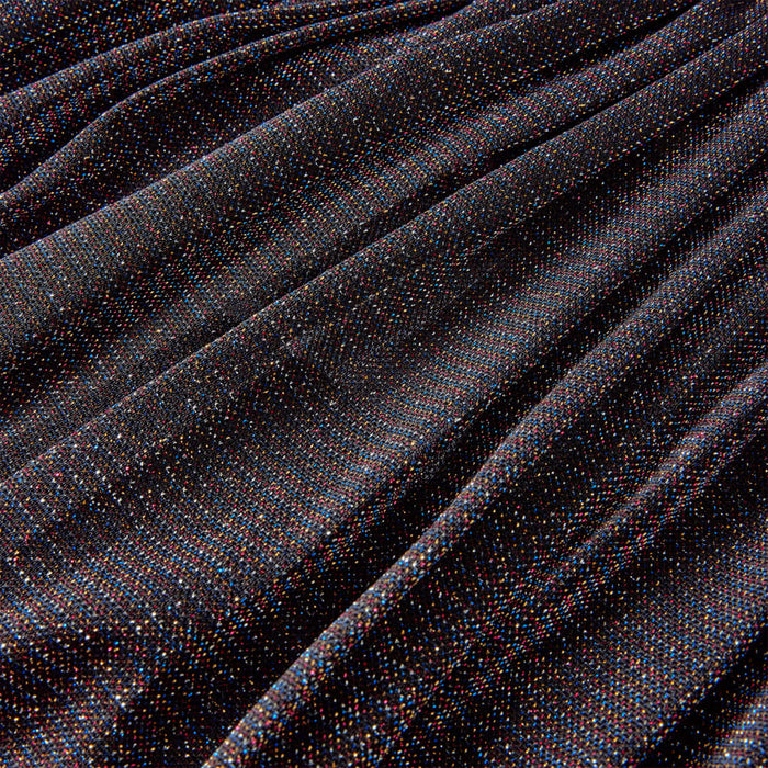 Gonna Plissettata da Bambina con Brillantini Blu Marino 128