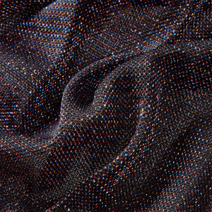 Gonna Plissettata da Bambina con Brillantini Blu Marino 128