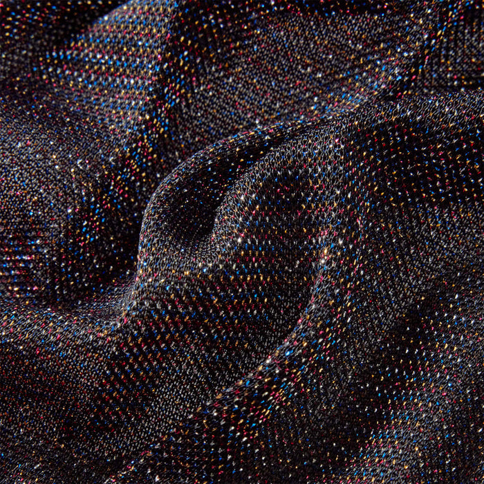 Gonna Plissettata da Bambina con Brillantini Blu Marino 128