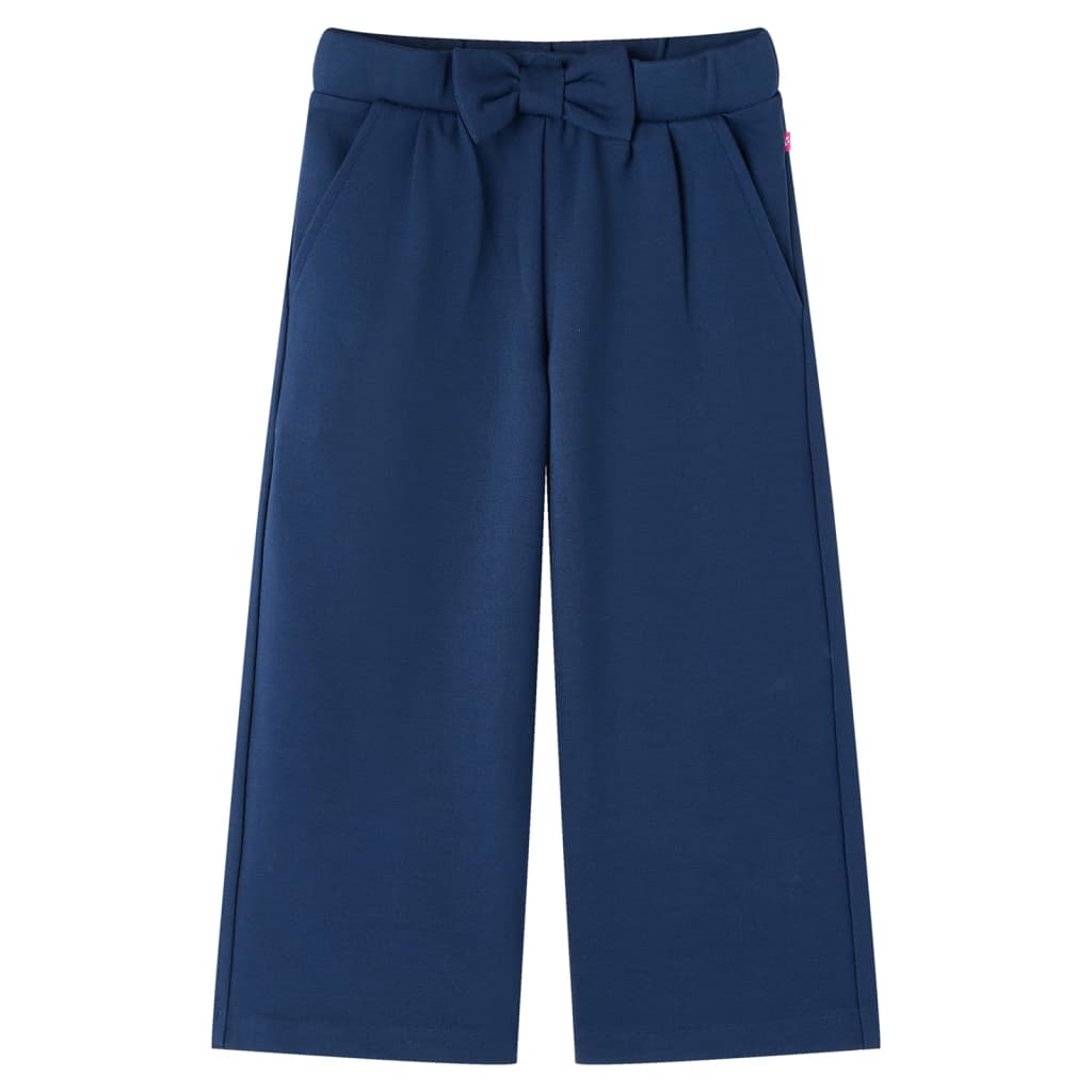 Pantaloni per Bambini a Gamba Larga Blu Marino 92