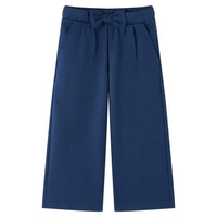 Pantaloni per Bambini a Gamba Larga Blu Marino 92