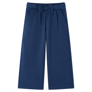 Pantaloni per Bambini a Gamba Larga Blu Marino 92