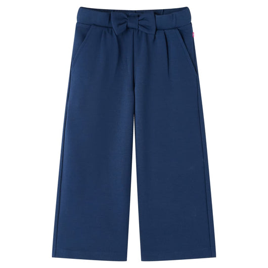 Pantaloni per Bambini a Gamba Larga Blu Marino 92