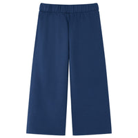 Pantaloni per Bambini a Gamba Larga Blu Marino 140