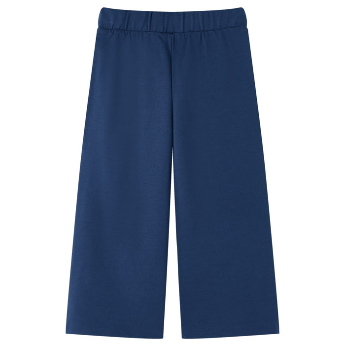 Pantaloni per Bambini a Gamba Larga Blu Marino 140