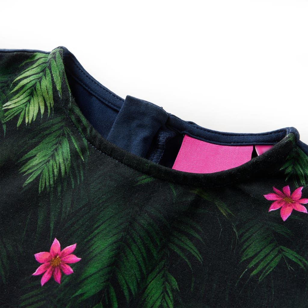 Abito da Bambina a Maniche Lunghe Blu Marino 104