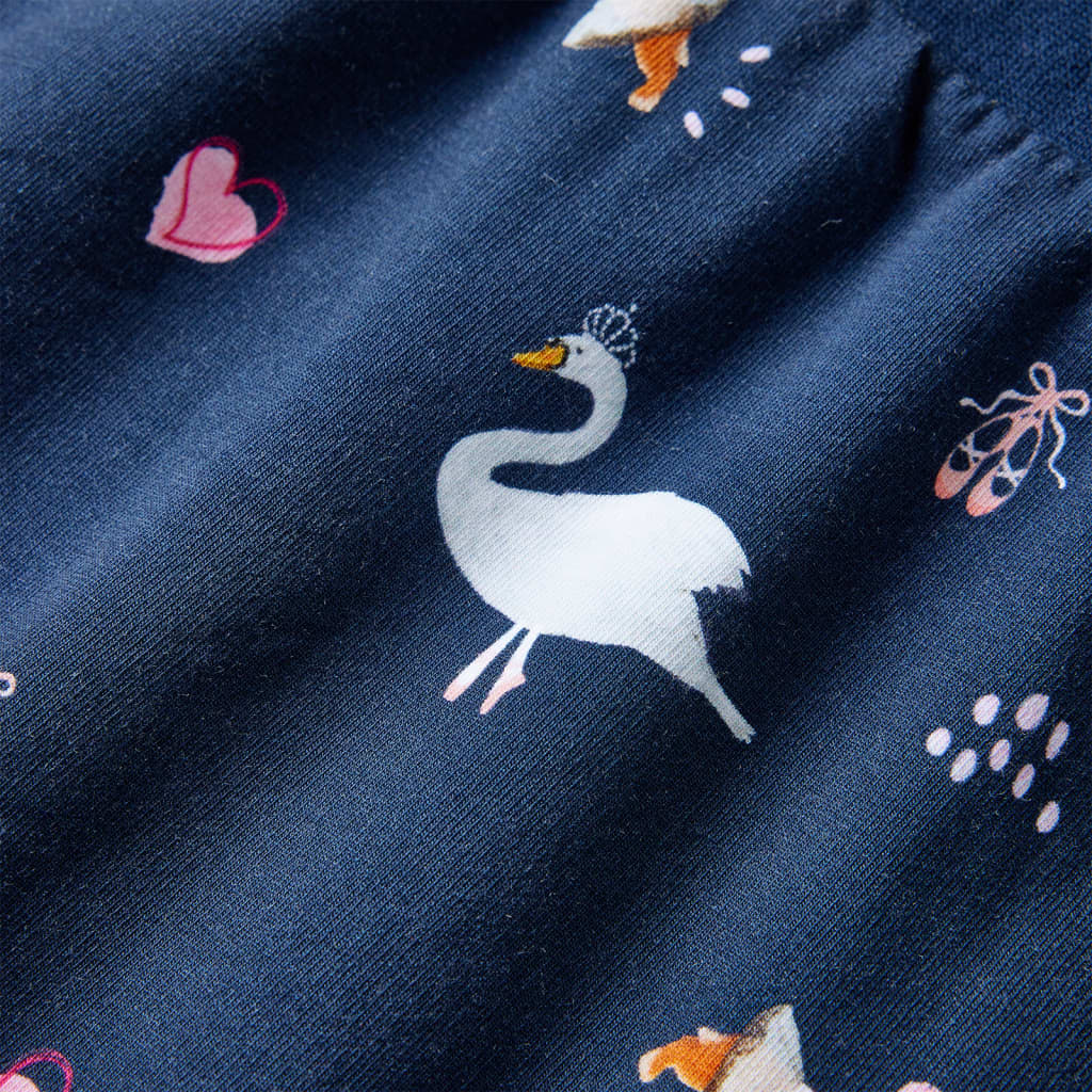 Abito da Bambina a Maniche Lunghe Blu Marino 104 14843