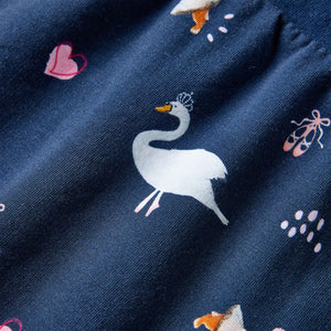 Abito da Bambina a Maniche Lunghe Blu Marino 140 14846