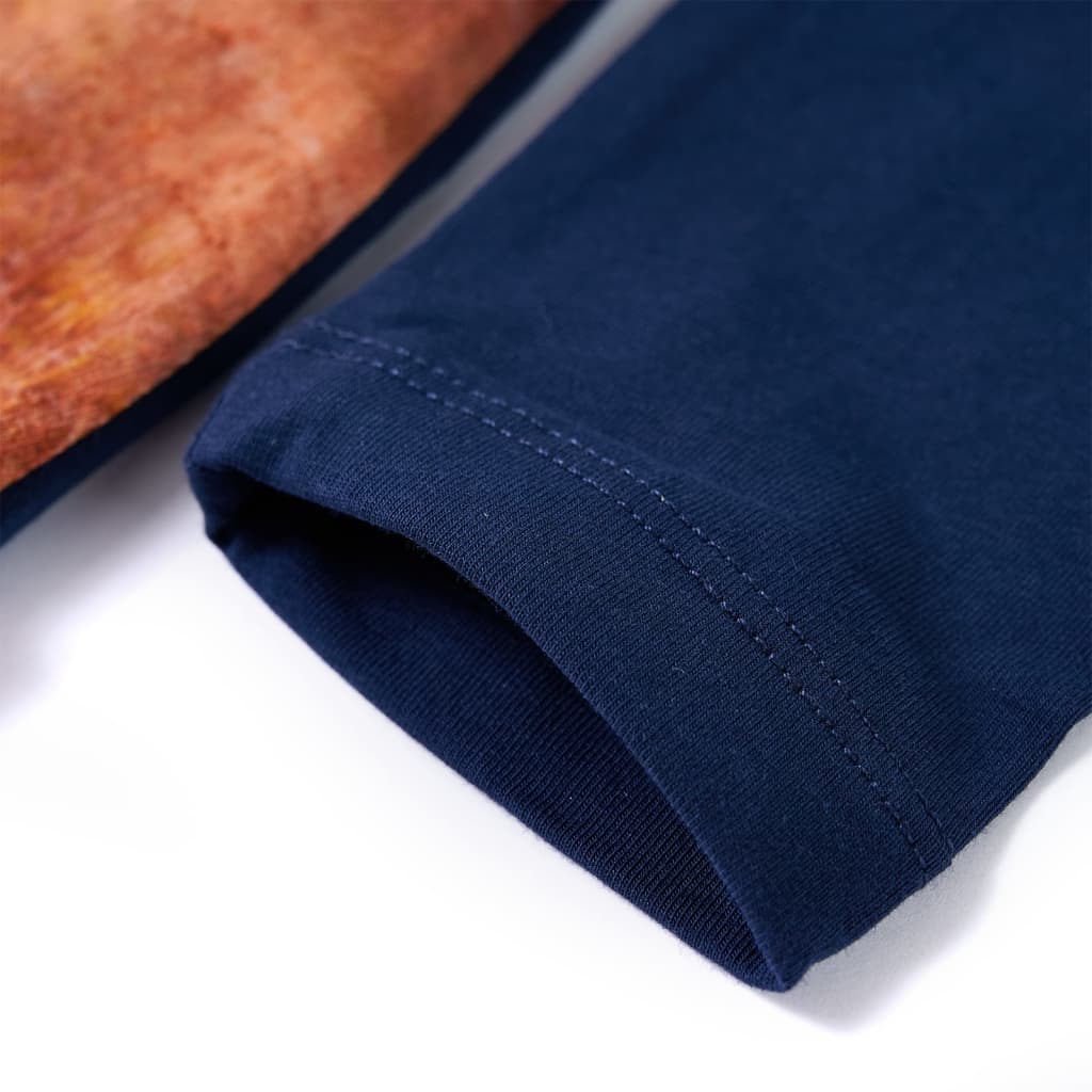 Abito da Bambina a Maniche Lunghe Blu Marino 128 14855