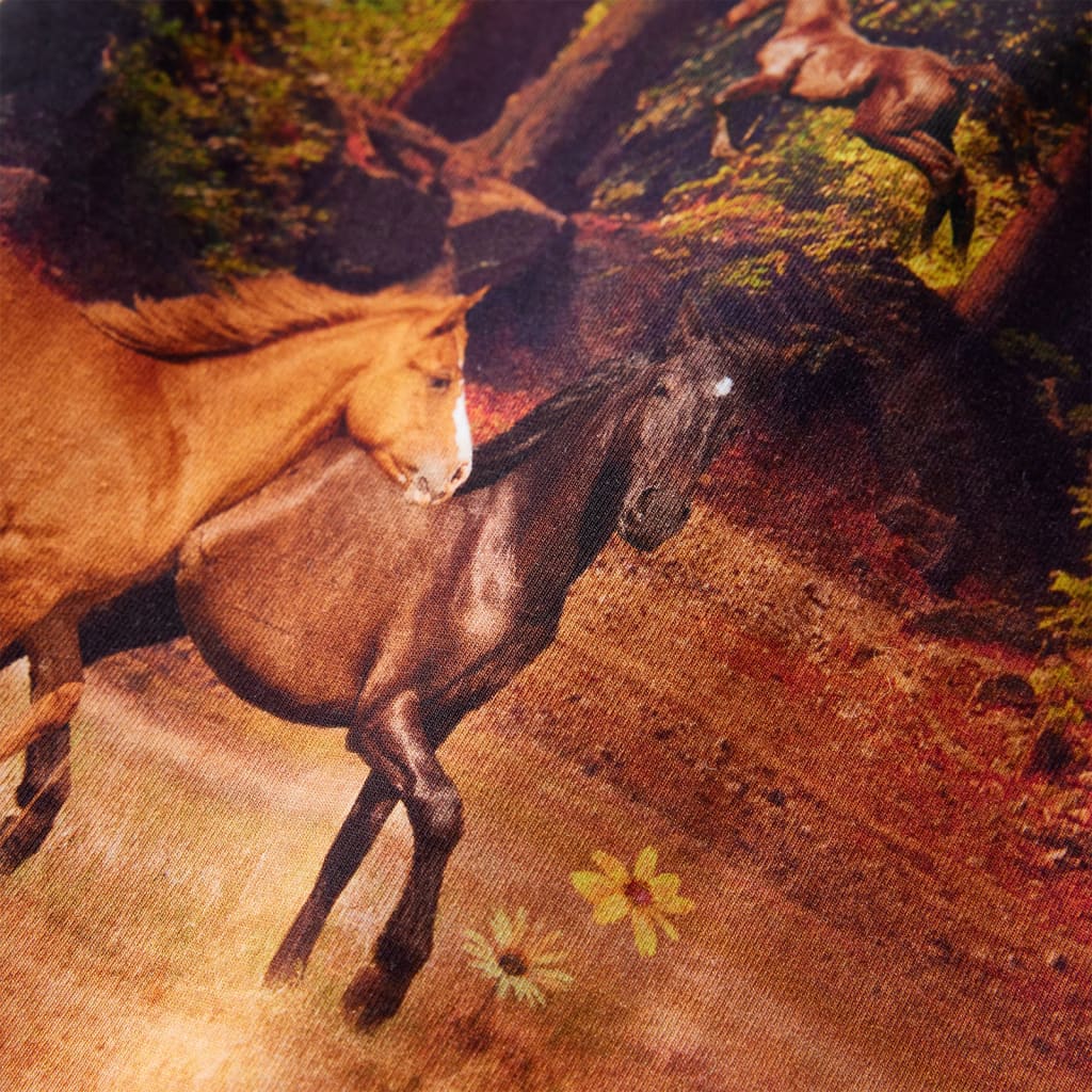 Abito da Bambina a Maniche Lunghe Cognac 140 14861