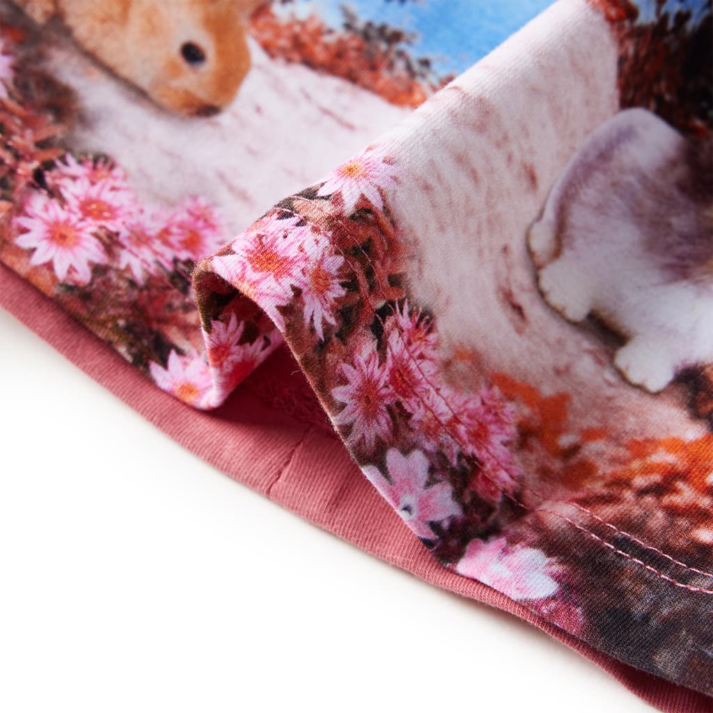 Abito da Bambina a Maniche Lunghe Rosa Antico 92 14892