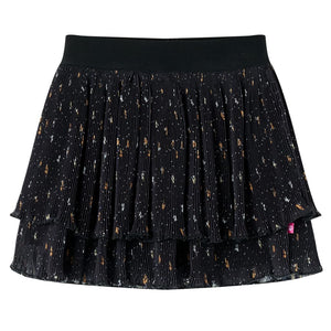Gonna da Bambina a Strati con Design Arricciatura Nera 128cod mxl 132194