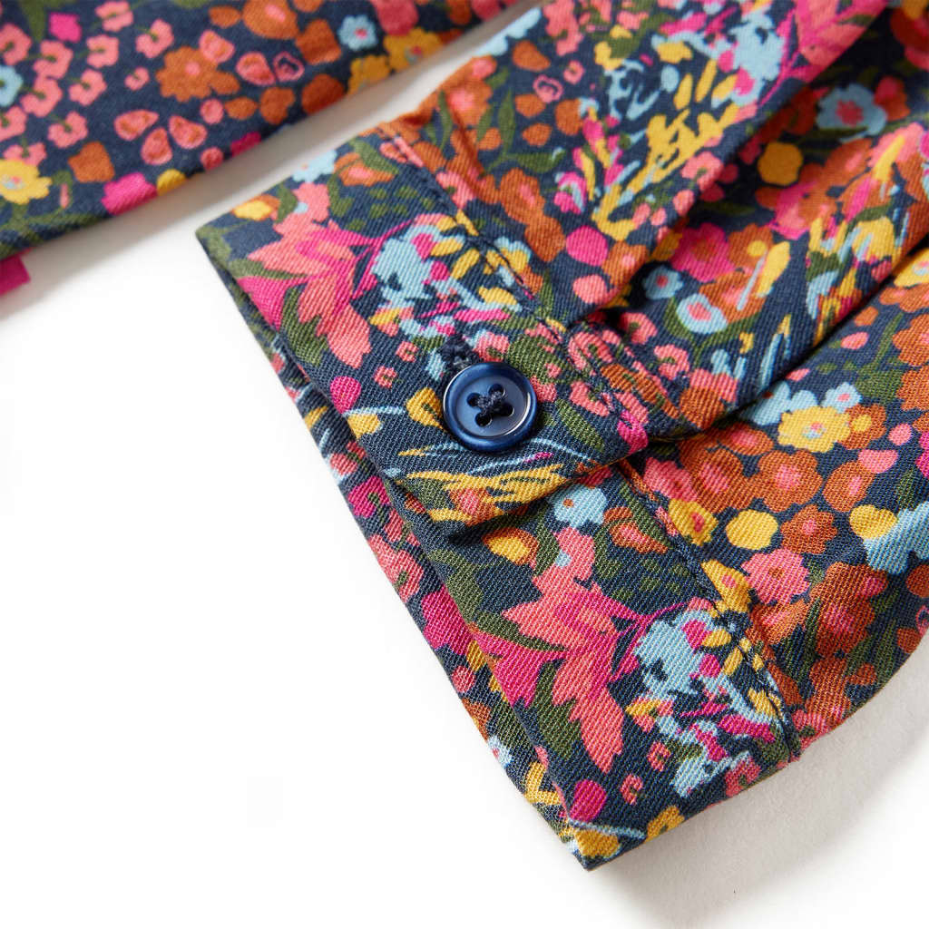 Abito da Bambina a Maniche Lunghe Multicolore 104 14903