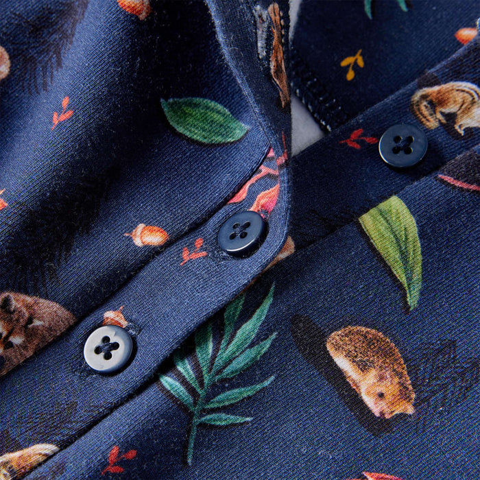 Abito da Bambina a Maniche Lunghe Blu Marino 104 14913