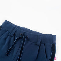 Pantaloni per Bambini con Finiture Nere Blu Marino 140 14926