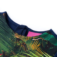 Abito da Bambina a Maniche Lunghe Blu Marino 92cod mxl 84496