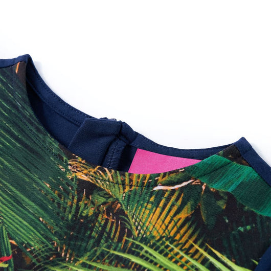 Abito da Bambina a Maniche Lunghe Blu Marino 92 14927