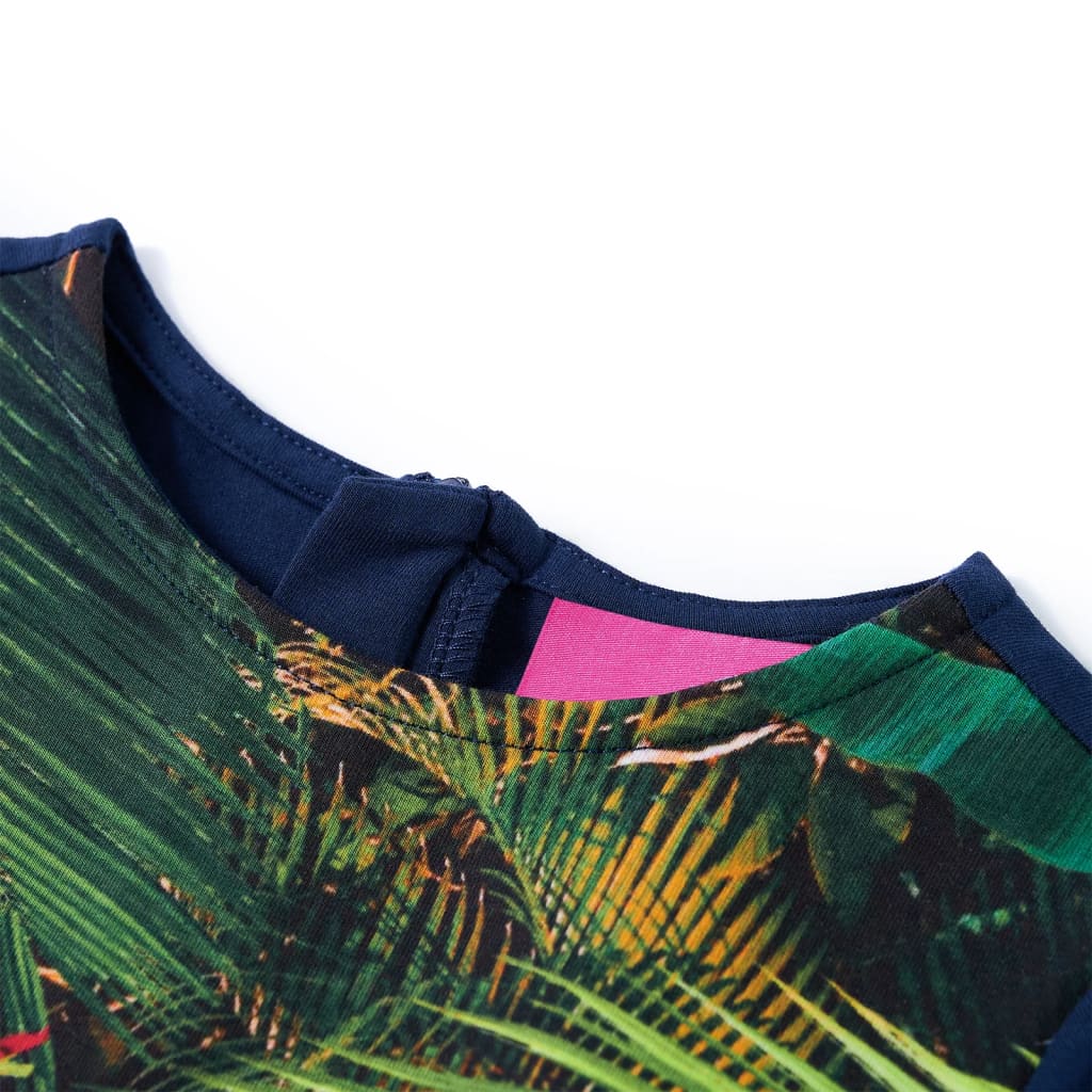 Abito da Bambina a Maniche Lunghe Blu Marino 104 14928