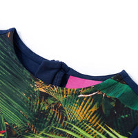 Abito da Bambina a Maniche Lunghe Blu Marino 104 14928