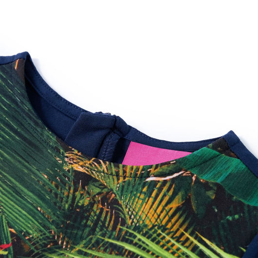 Abito da Bambina a Maniche Lunghe Blu Marino 104 14928