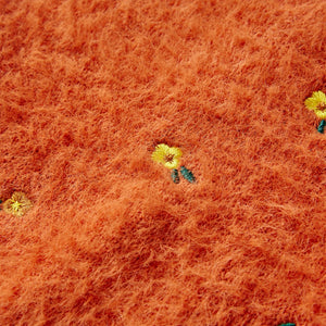 Maglione per Bambini Lavorato a Mano Arancione Bruciato 116 14944