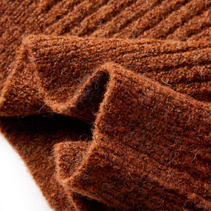Cardigan da Bambina Lavorato a Mano Cognac 104