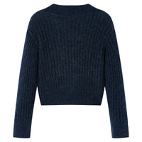 Cardigan da Bambina Lavorato a Mano Blu Marino 116 14954