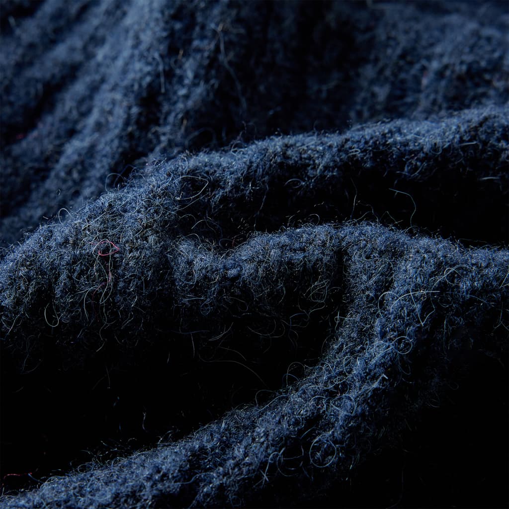 Cardigan da Bambina Lavorato a Mano Blu Marino 128