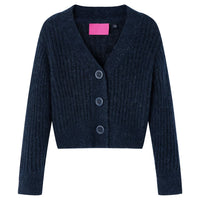 Cardigan da Bambina Lavorato a Mano Blu Marino 140cod mxl 132202