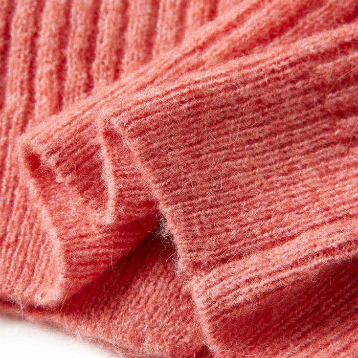 Cardigan da Bambina Lavorato a Maglia Rosa Medio 128