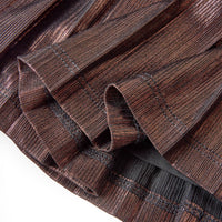 Gonna da Bambina con Brillantini Cognac 92 15081