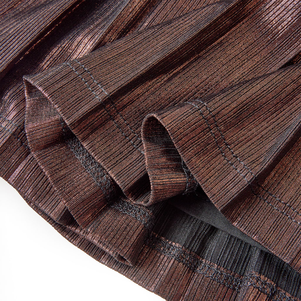 Gonna da Bambina con Brillantini Cognac 104 15082