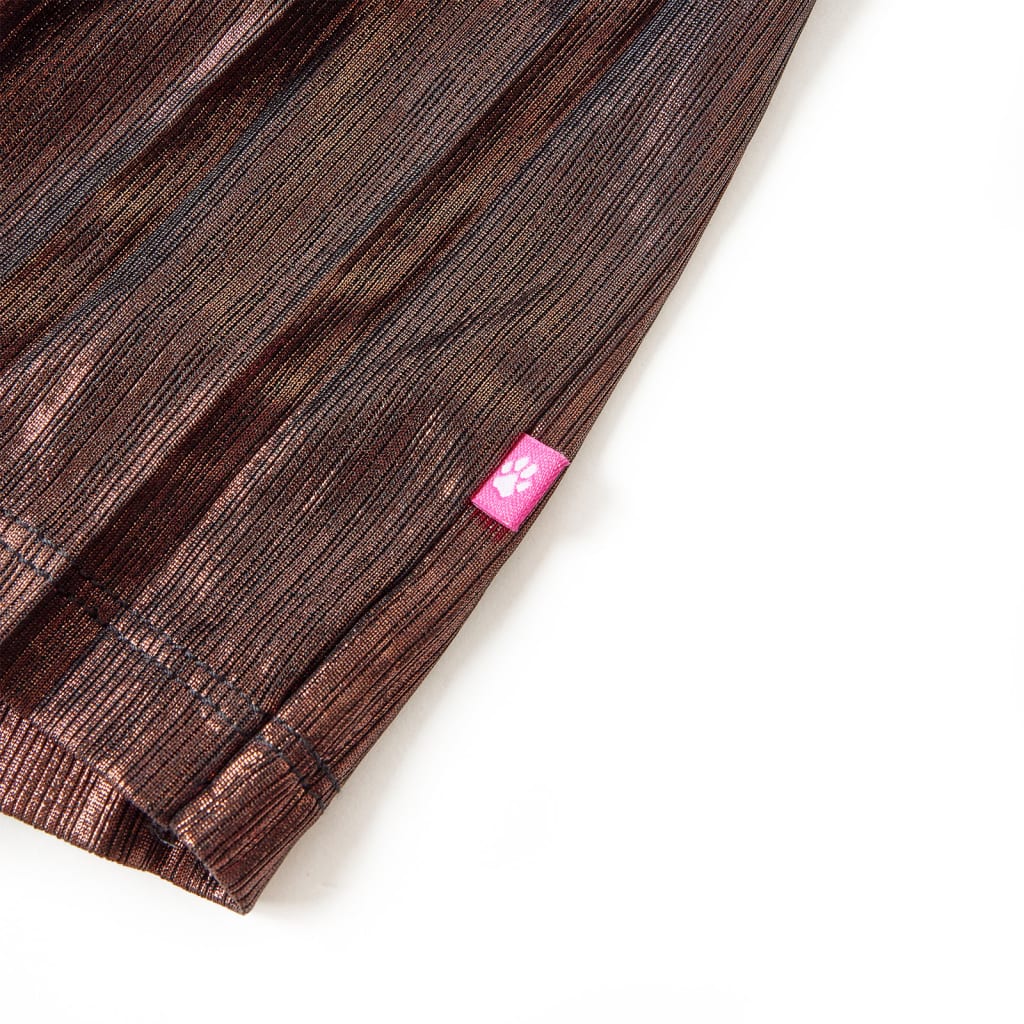 Gonna da Bambina con Brillantini Cognac 116 15083