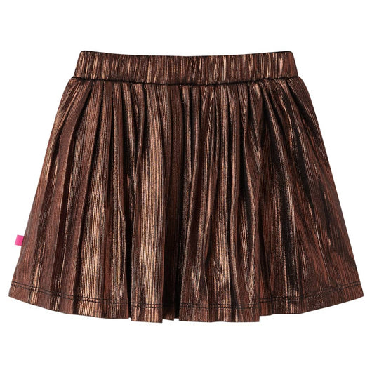 Gonna da Bambina con Brillantini Cognac 128cod mxl 108252