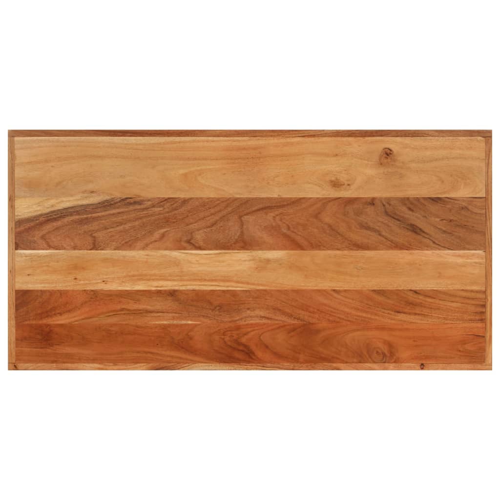 Tavolino da Bar 110x55x107cm Legno Massello di Acacia e Ferro 356370
