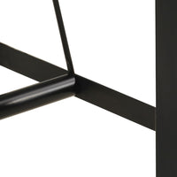 Tavolino da Bar 110x55x107cm Legno Massello di Acacia e Ferro 356370