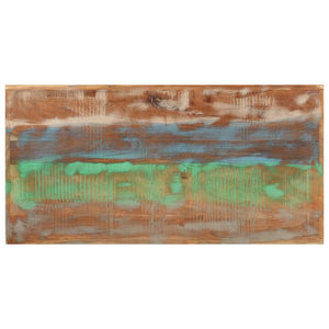 Tavolino da Bar 110x55x107cm Legno Massello di Recupero e Ferro 356373