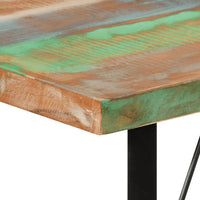 Tavolino da Bar-Tavolino da soggiorno-Tavolo 110x55x107cm Legno Massello di Recupero e Ferro