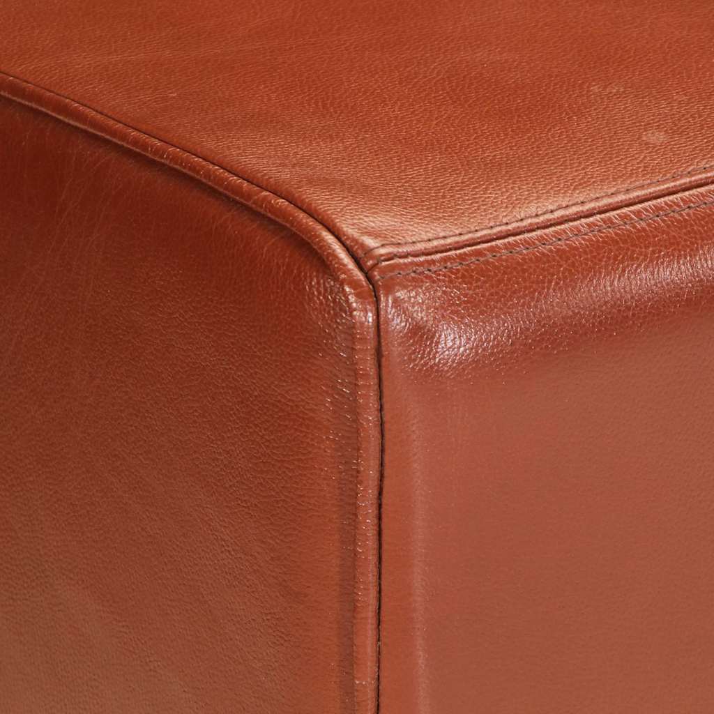 Panca per Esercizi Marrone 110 cm in Vera Pelle 356379