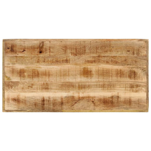 Tavolino da Bar 110x55x107 cm Legno Massello di Mango e Ferro 356381