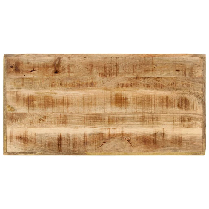 Tavolino da Bar 110x55x107 cm Legno Massello di Mango e Ferro 356381