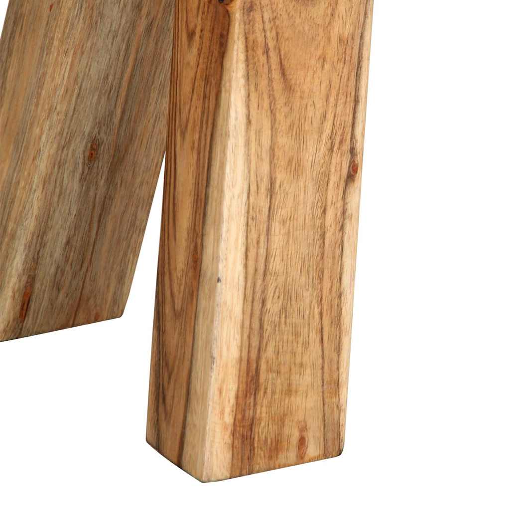 Panca per Esercizi Marrone 160 cm in Vera Pelle e Tela 356385