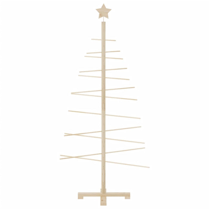 Albero di Natale Decorativo in Legno 150 cm Legno Massello Pino 357990