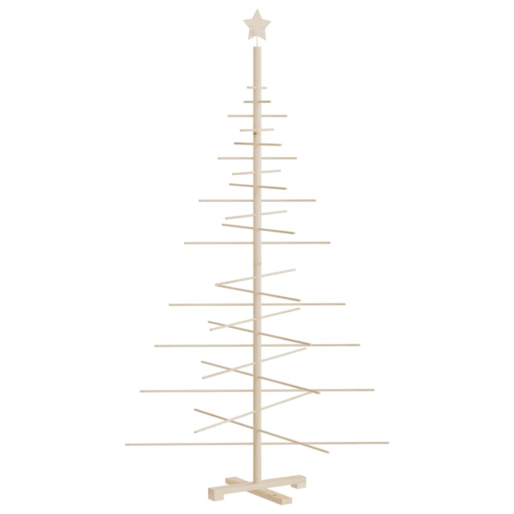 Albero di Natale Decorativo in Legno 180 cm Legno Massello Pino 357991