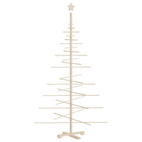 Albero di Natale Decorativo in Legno 180 cm Legno Massello Pino 357991
