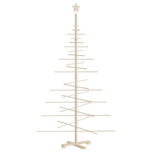 Albero di Natale Decorativo in Legno 180 cm Legno Massello Pino 357991