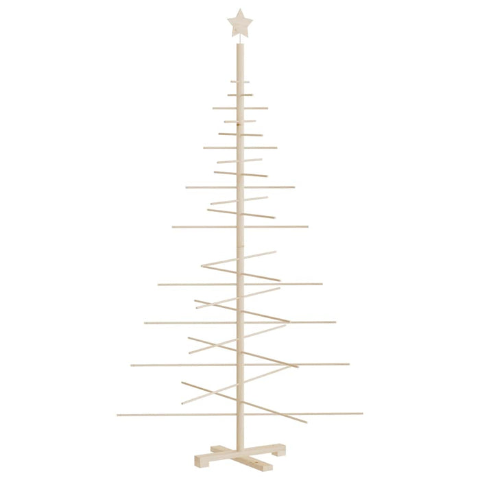 Albero di Natale Decorativo in Legno 180 cm Legno Massello Pino 357991